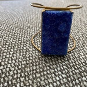 Cool blue crystal cuff